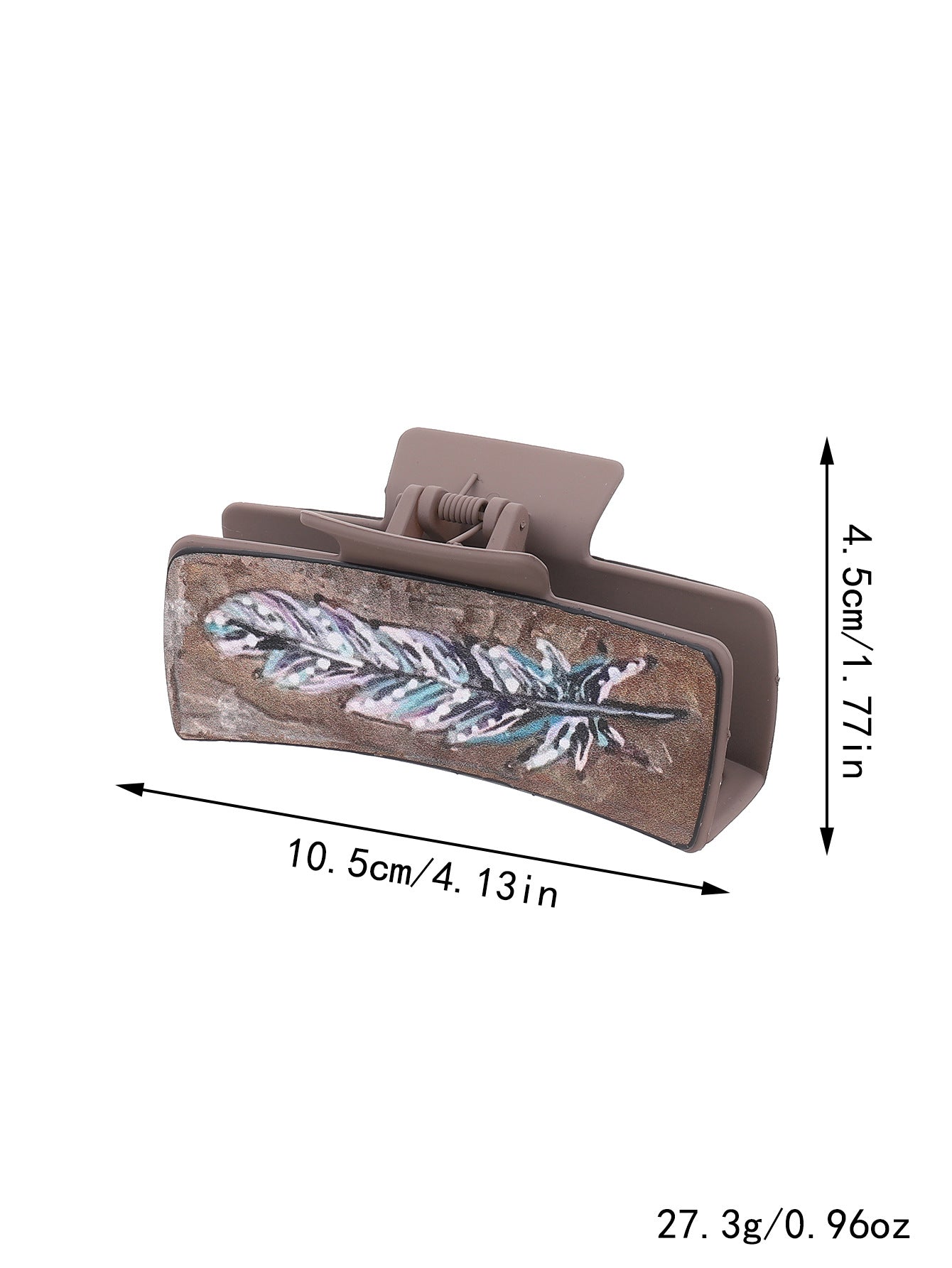 Wholesale West Denim Style Leather Hairpin Cactus Clamp Women Shark Clip